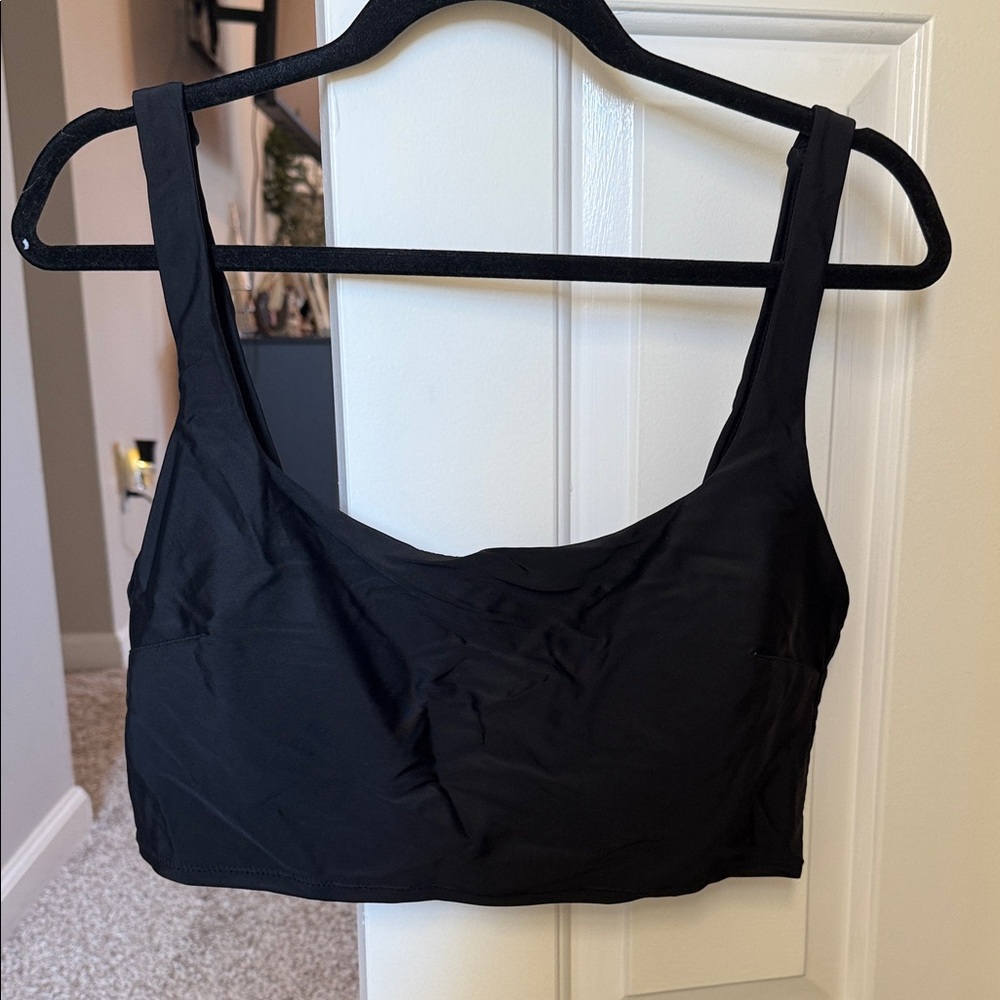 Aerie Black Scoop Neck Bikini Top